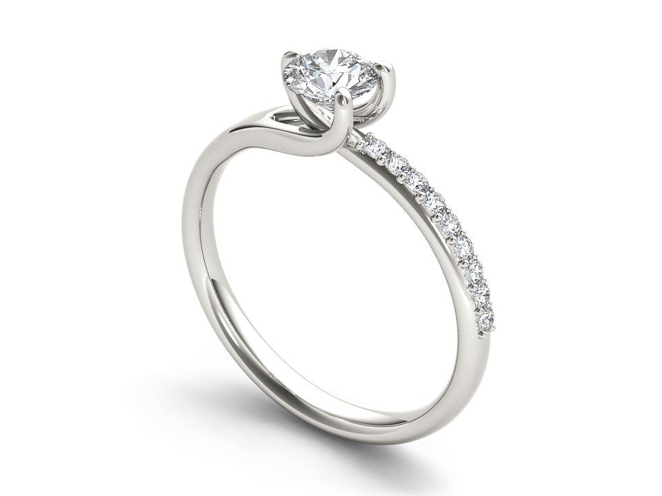 Avant-Garde Gems Solitair Diamond Ring